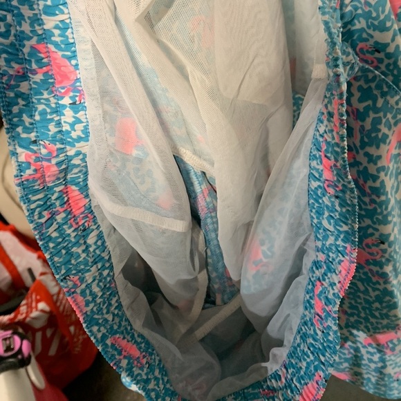 CHUBBIES MENS DOMINGOS ARE FOR FLAMINGOS SWIM TRUNKS PINK BLUE XXL 7” INSEAM - Picture 6 of 6